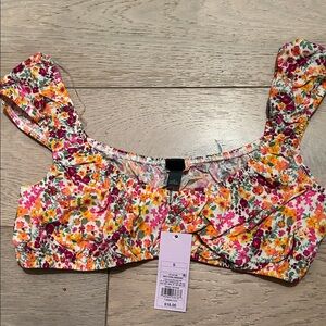 Wild Fable Multicolor Floral Crop Top